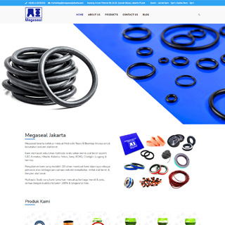 Jasa Pembuatan Website Megaseal Jakarta Jual Hydraulic Seals Bearings