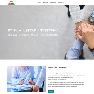 Jasa Buat Website Perusahaan PT Bumi Lestari Investama